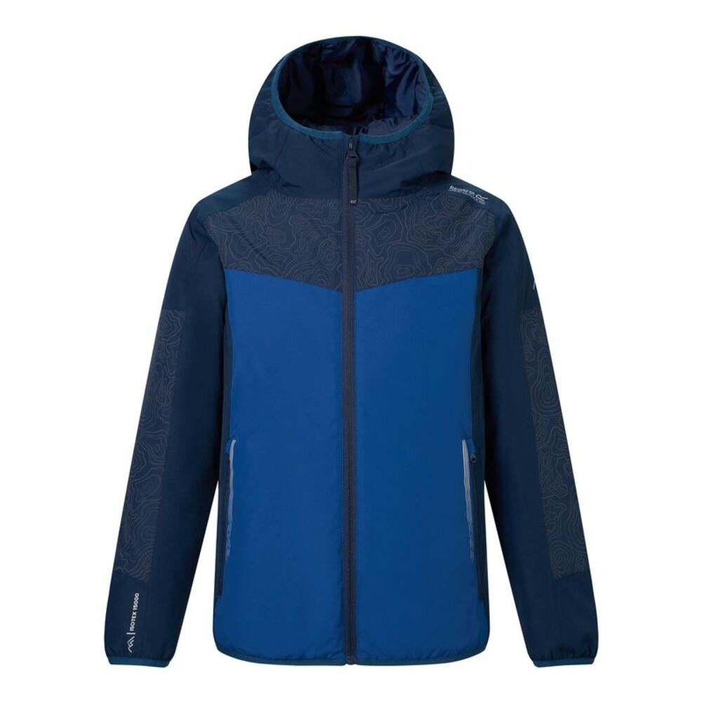 Regatta Childrens/Kids Illuma Waterproof Reflective Insulated Jacket / Navy/Avia